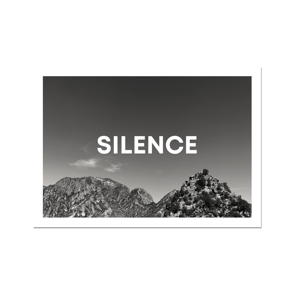 SILENCE Fine Art Print